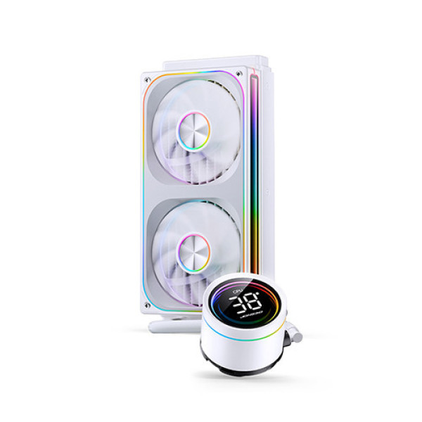 Tản nhiệt nước AIO Jonsbo TH-240 White (ARGB, Hiển thị nhiệt độ)