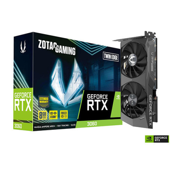 VGA ZOTAC GAMING RTX 3060 Twin Edge 8GB GDDR6 128bit