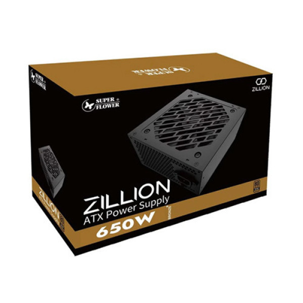 Nguồn máy tính SuperFlower ZILLION 80 Plus Bronze 650W (SF-650Z12DB)