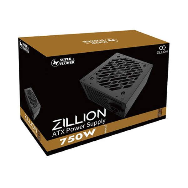 Nguồn máy tính SuperFlower ZILLION 80 Plus Bronze 750W (SF-750Z12DB)