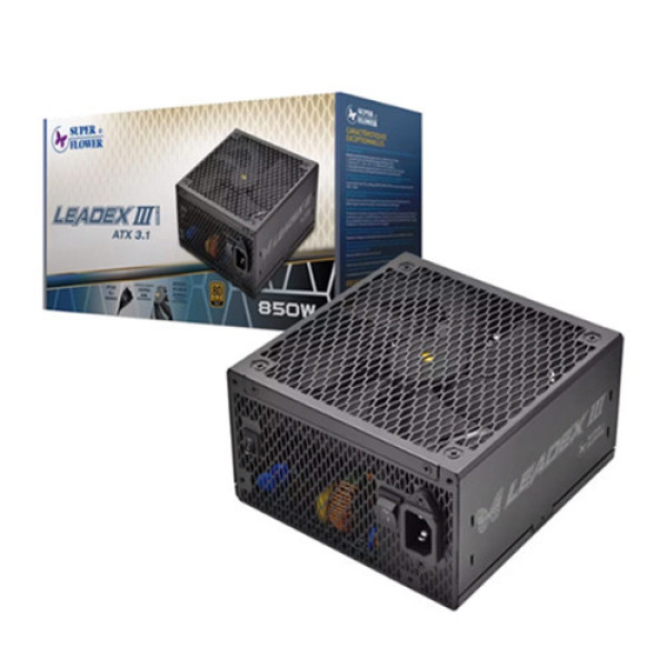 Nguồn máy tính SuperFlower Leadex III 80 Plus Gold 850W ATX 3.1 (SF-850F14GE-GL)