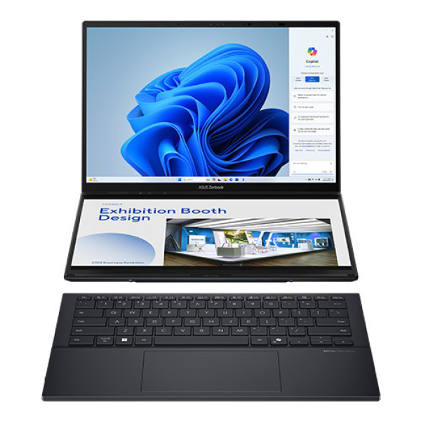 Laptop Asus Zenbook Duo UX8406CA-PZ109WS (Ultra 9 285H | 32GB | 1TB | Intel® Arc™ Graphics | 14.0inch 3K OLED 120Hz | Bút cảm ứng | Bàn phím | Win 11 | Office | Xám)