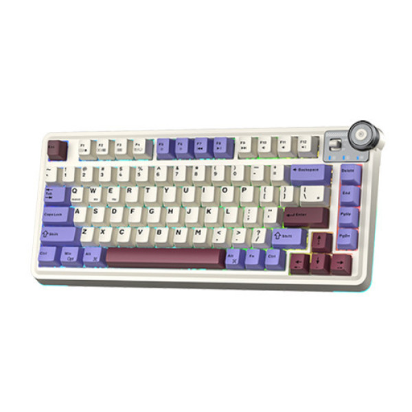 Bàn phím cơ AULA AU75 Purple Red Bean 3 Mode Star Vector Switch