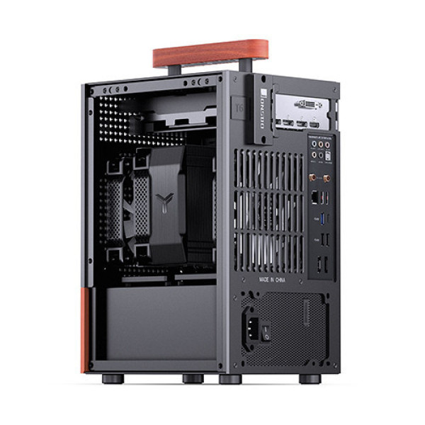 Vỏ Case JONSBO Mini T6 Black Wood (ITX, Đen)