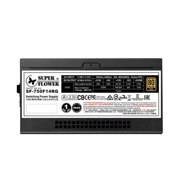 Nguồn máy tính SuperFlower LEADEX III Gold ARGB 750W Black (SF-750F14RG-BK)