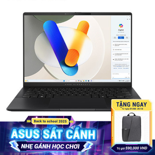 Laptop Asus Vivobook S 14 OLED S5406MA-PP124W (Ultra 5 125H | 16GB | 512GB | Intel® Arc™ Graphics | 14.0inch 3K OLED | Win 11 | Đen) 