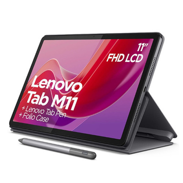 Máy tính bảng Lenovo Tab M11 4G ZADB0162VN (4GB/ 128GB/ Xám/ Bao da/ bút)