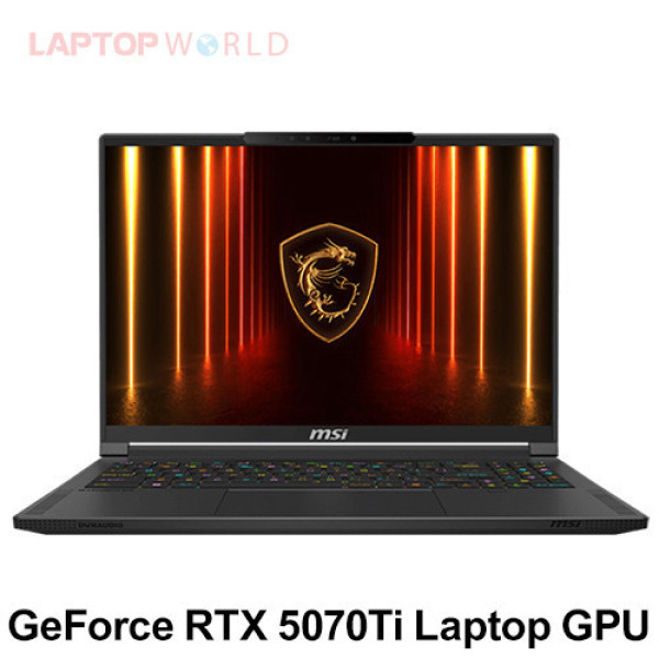 Laptop MSI Stealth A16 AI+ A3XWHG 085VN ( RTX 5070 Ti  I Ryzen™ AI 9 HX 370 | 32GB | 1TB | 16 inch QHD+ 240Hz | Win 11 | Đen)