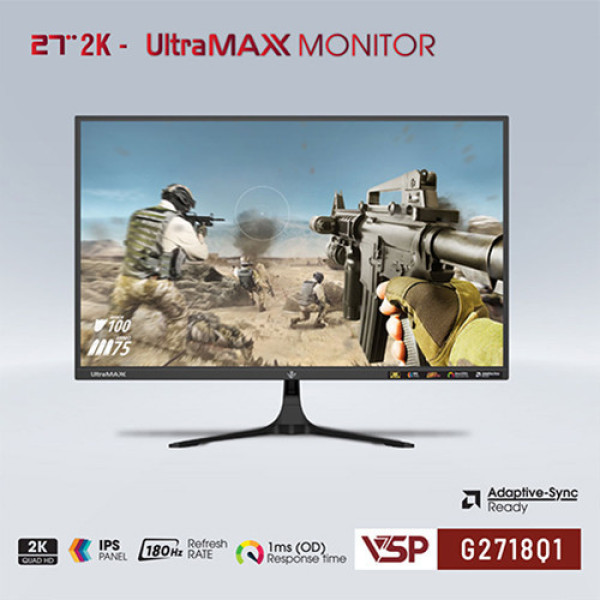 Màn hình VSP G2718Q1 (27 inch | QHD | IPS | 180Hz | 1ms)