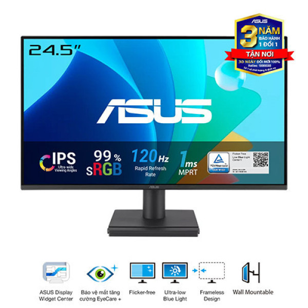 Màn Hình ASUS VA259HGA (24.5 inch | IPS | FHD | 120Hz | 1ms | Speaker )