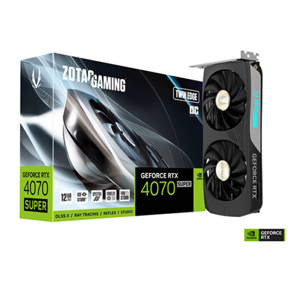 VGA ZOTAC GAMING GeForce RTX 4070 SUPER Twin Edge OC 12GB GDDR6X (ZT-D40720H-10M)