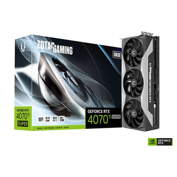 VGA ZOTAC GAMING GeForce RTX 4070 Ti SUPER SOLID 16GB GDDR6X (ZT-D40730R-10P)