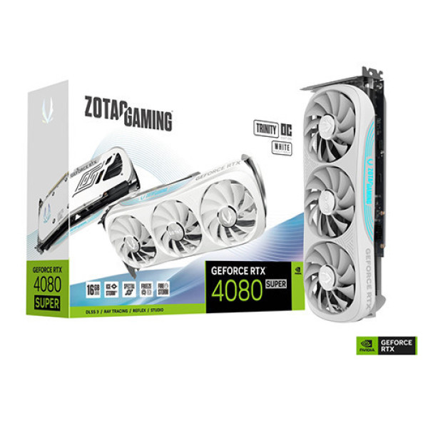 VGA ZOTAC GAMING GeForce RTX 4080 SUPER Trinity OC White Edition 16GB GDDR6X (ZT-D40820Q-10P)