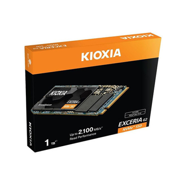 Ổ cứng SSD NVMe Kioxia Exceria G2 Gen 3x4 wDRAM 1TB R2100, W1700 (LRC20Z001TG8)