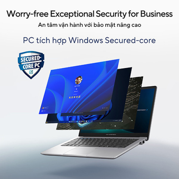 Laptop ASUS ExpertBook P1 P1403CVA-i308-50W (Core™ i3-1315U | 8GB | 512GB | Intel UHD Graphics | 14.0inch FHD | Win11 | Xám)