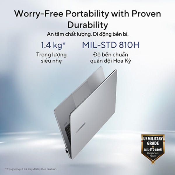 Laptop ASUS ExpertBook P1 P1403CVA-i308-50W (Core™ i3-1315U | 8GB | 512GB | Intel UHD Graphics | 14.0inch FHD | Win11 | Xám)