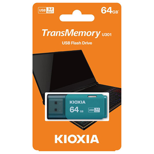 USB Kioxia TransMemory U301 64GB USB 3.2 Gen 1 Light Blue (LU301L064GG4)