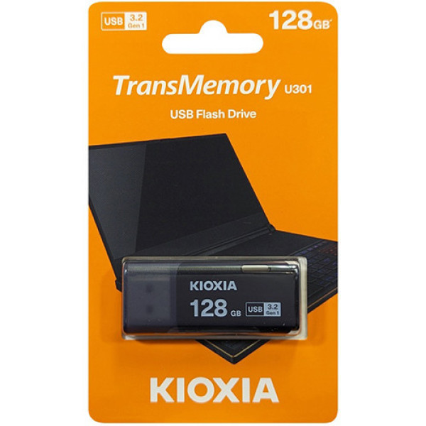 USB Kioxia TransMemory U301 128GB USB 3.2 Gen 1 Black (LU301K128GG4)