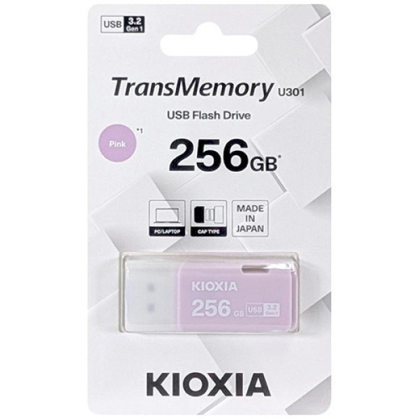 USB Kioxia TransMemory U301 256GB USB 3.2 Gen 1 Pink (LU301B256GG4)