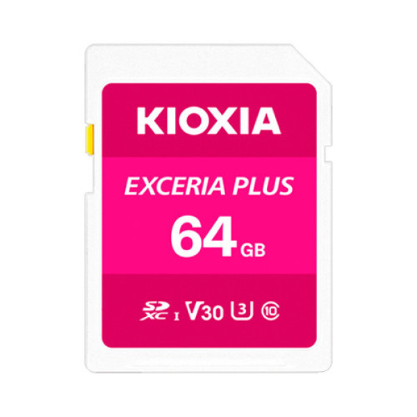Thẻ nhớ Kioxia Exceria PLUS CL10 U3 64GB (LNPL1M064GG4)