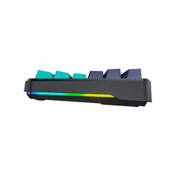 Bàn phím cơ Aula F87 PRO Xanh đậm+Đen+Xanh cổ vịt Greywood V4 switch (Bluetooth/ Wireless/ LED RGB)