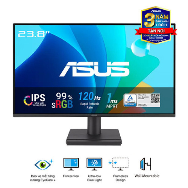 Màn Hình ASUS VA249HG (23.8 inch | IPS | FHD | 120Hz | 1ms)