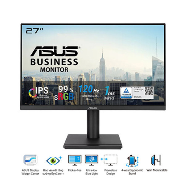 Màn Hình ASUS VA279QGS (27 inch | IPS | FHD | 120Hz | 1ms | Speaker )