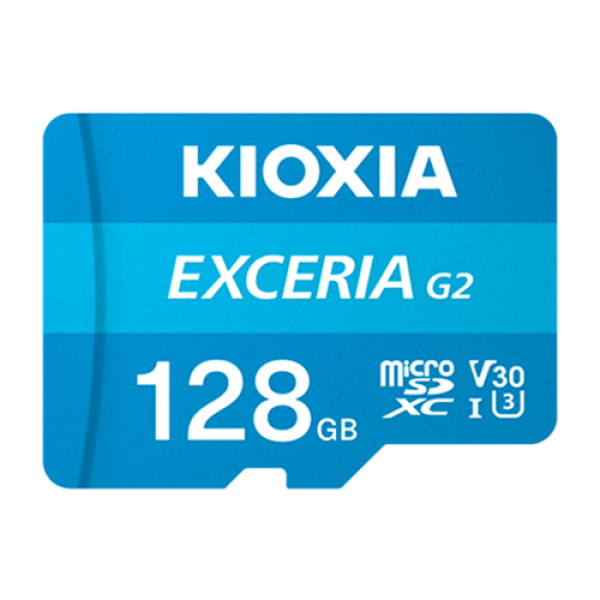 Thẻ nhớ Kioxia Exceria CL10 UHS-I U3 V30 4K A1 128GB With Adapter (G2) (LMEX2L128GG2)