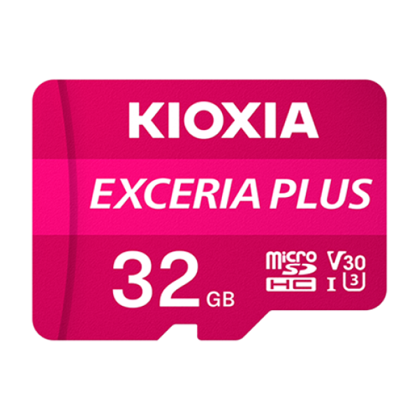 Thẻ nhớ Kioxia Exceria PLUS CL10 U3 V30 A1 32GB (LMPL1M032GG2)