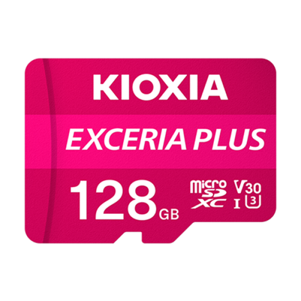 Thẻ nhớ Kioxia Exceria PLUS CL10 U3 V30 A1 128GB (LMPL1M128GG2)