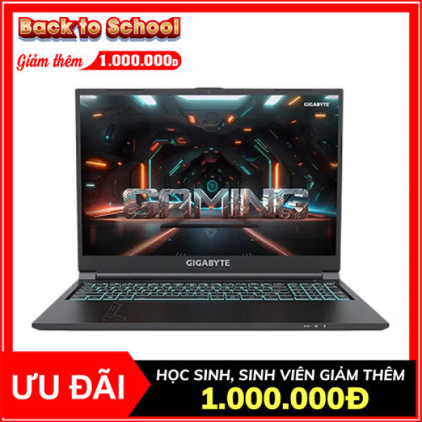 Laptop Gigabyte G6 MF-H2VN853KH (Core i7-13620H | 16GB | 512GB | RTX 4050 6GB | 16inch FHD+ 165Hz | Win 11 | Đen)