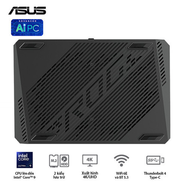 PC Mini ASUS ROG NUC RNUC14SRKU9189A0I (Ultra 9 185H | Ram 32GB | SSD 1TB |  RTX 4070 | Win 11)