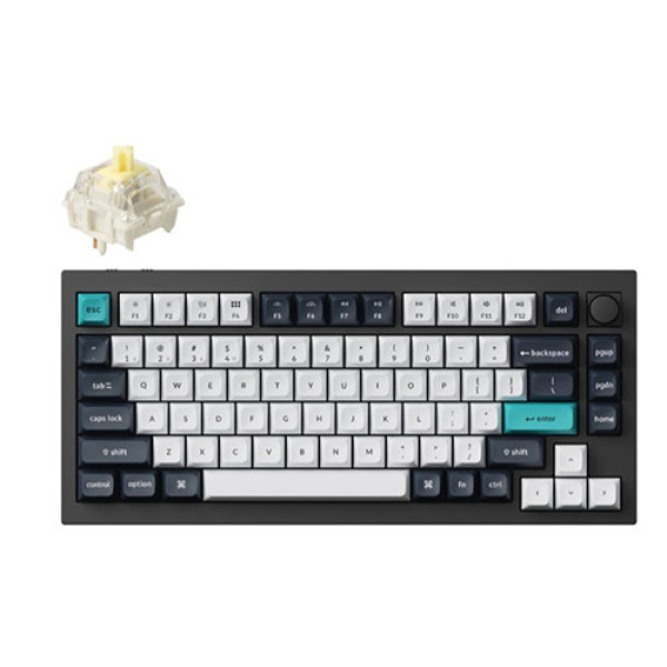 Bàn phím cơ không dây Keychron Q1M-M4 Q1 Max Yellow Switch Knob Version