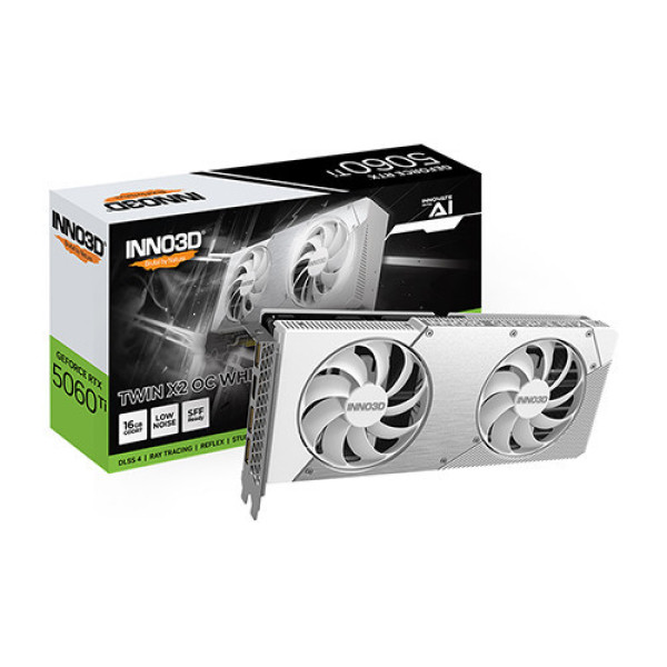 VGA INNO3D GeForce RTX 5060 Ti Twin X2 OC WHITE 16GB GDDR7