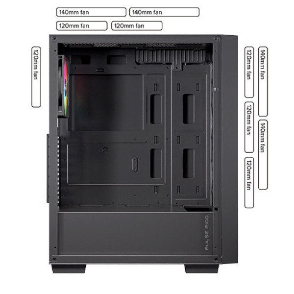 Vỏ Case EINAREX P100 RGB Black
