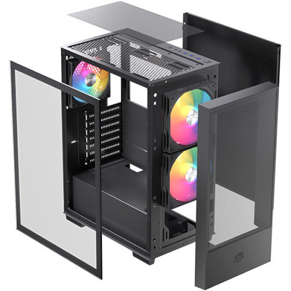Vỏ Case EINAREX P100 RGB Black