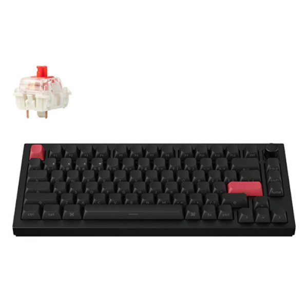 Bàn phím cơ không dây Keychron Q1M-M1S Q1 Max Red Switch Side-Printed Keycaps Knob Version Black