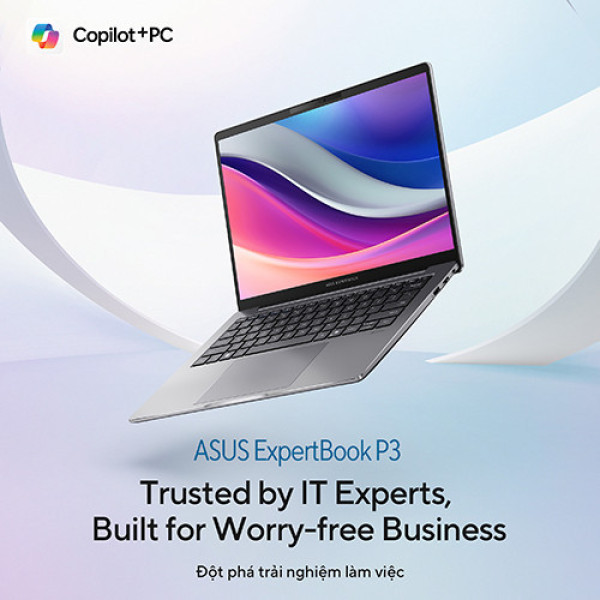 Laptop ASUS ExpertBook P3 P3405CVA-NZ0077W (Core™ i7-13620H | 16GB | 512GB | Intel UHD Graphics | 14.0inch WQXGA 144Hz | Win11 | Xám)