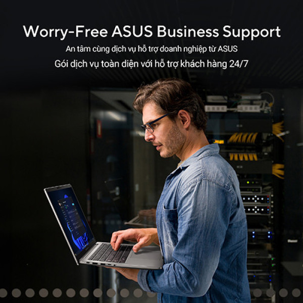 Laptop ASUS ExpertBook P3 P3405CVA-NZ0077W (Core™ i7-13620H | 16GB | 512GB | Intel UHD Graphics | 14.0inch WQXGA 144Hz | Win11 | Xám)