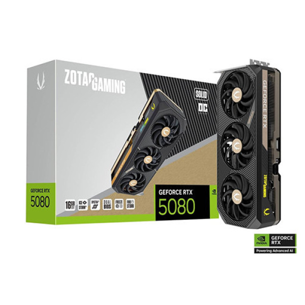 VGA ZOTAC GAMING GeForce RTX 5080 SOLID OC 16GB (ZT-B50800J-10P)