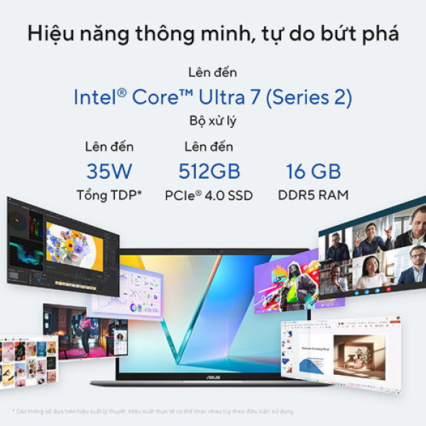 Laptop ASUS Vivobook S14 S3407VA-LY046W (Core™ i5-13420H | 16GB | 512GB | Intel® UHD Graphics | 14inch WUXGA | Win 11 | Bạc)