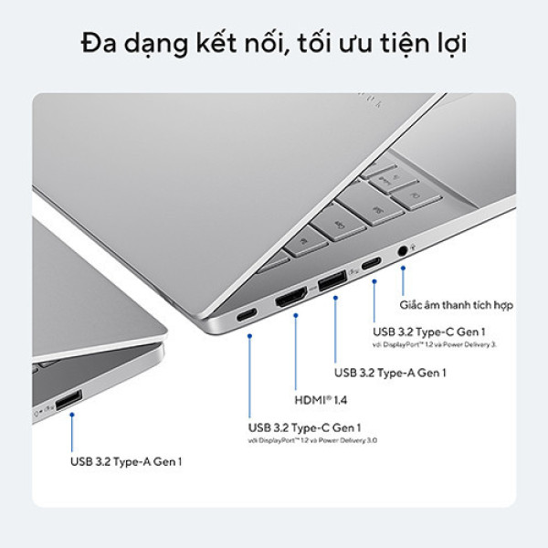 Laptop ASUS Vivobook S14 S3407VA-LY046W (Core™ i5-13420H | 16GB | 512GB | Intel® UHD Graphics | 14inch WUXGA | Win 11 | Bạc)