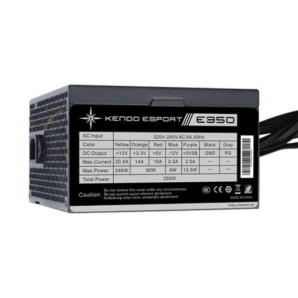 Nguồn máy tính KENOO ESPORT E350 350W (Fan12)