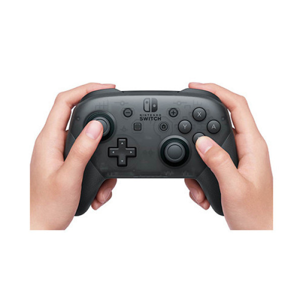 Tay cầm chơi game không dây Nintendo Switch Pro Controller màu đen xám