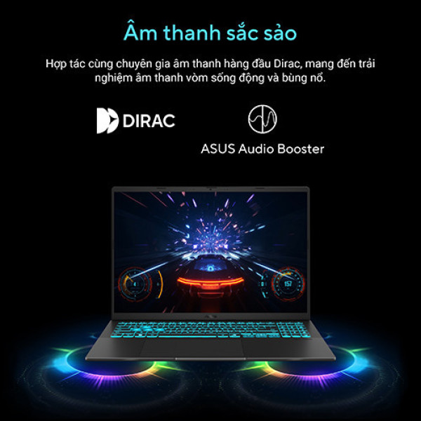 Laptop ASUS Gaming V16 V3607VM-RP044W (Core™ 7 240H | 16GB | 1TB | RTX 5060 | 16inch WUXGA 144Hz | Win 11 | Đen)