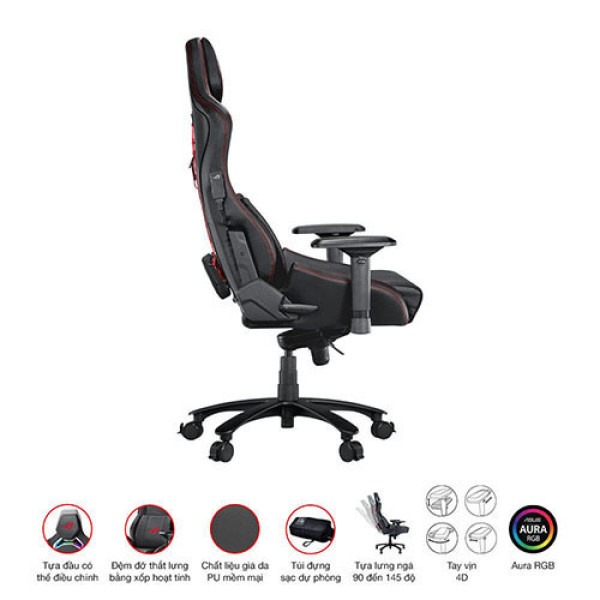 Ghế Game Asus ROG CHARIOT X RGB Black
