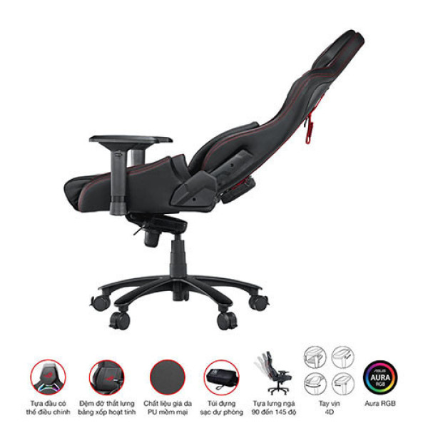 Ghế Game Asus ROG CHARIOT X RGB Black