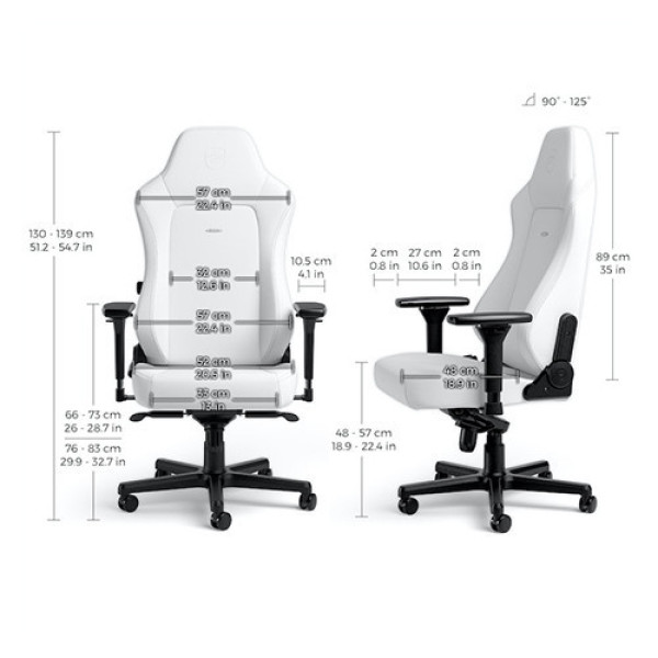 Ghế Gamer Noblechairs HERO Series White Edition