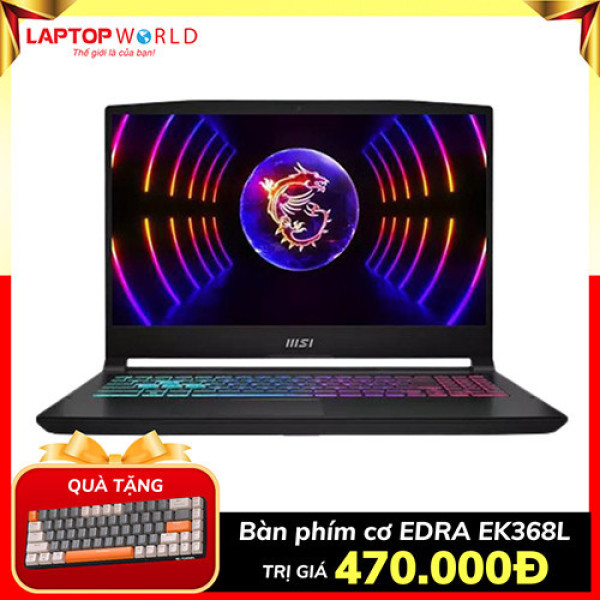 Laptop MSI Katana 15 B13VEK 2256VN-32GB (Core™ i7-13620H | 32GB | 512GB | RTX 4050 6GB | 15.6inch FHD, 144Hz | Win 11 | Đen)