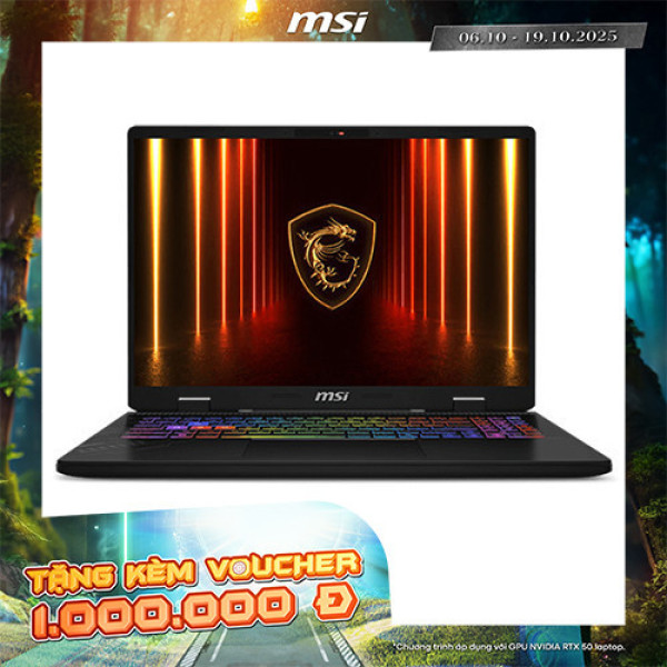 Laptop MSI Crosshair 16 HX AI D2XWGKG-071VN (Core Ultra 9-275HX | 32GB | 1TB | RTX 5070 | 16 inch QHD+ 240Hz | Win 11 | Xám)